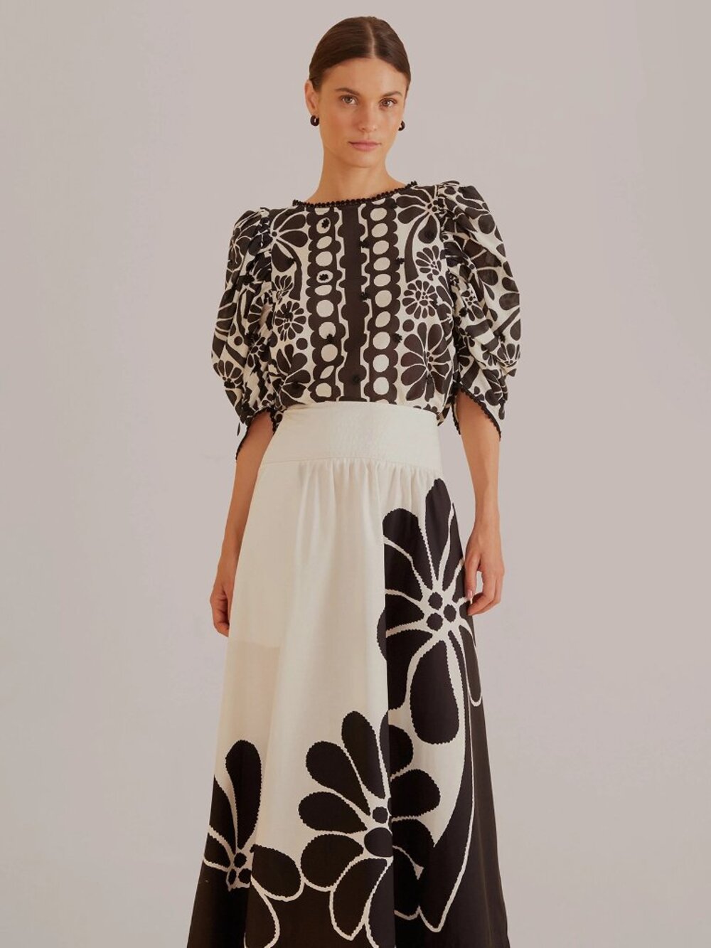FARM Rio Black Palermo Maxi Skirt